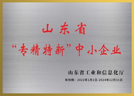 山東省工業(yè)和信息化廳 關(guān)于公布2022年度山東省“專精特新”中小企業(yè)的通知